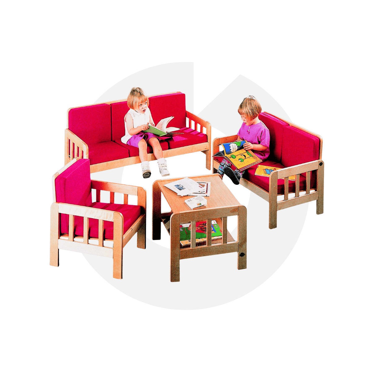 Ahşap Oturma Grubu Büyük