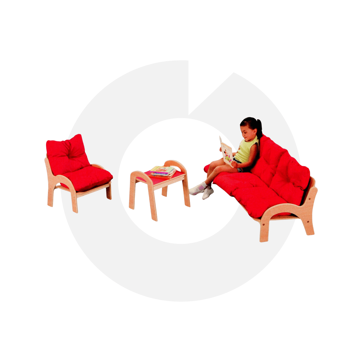 Ahşap Oturma Grubu Küçük