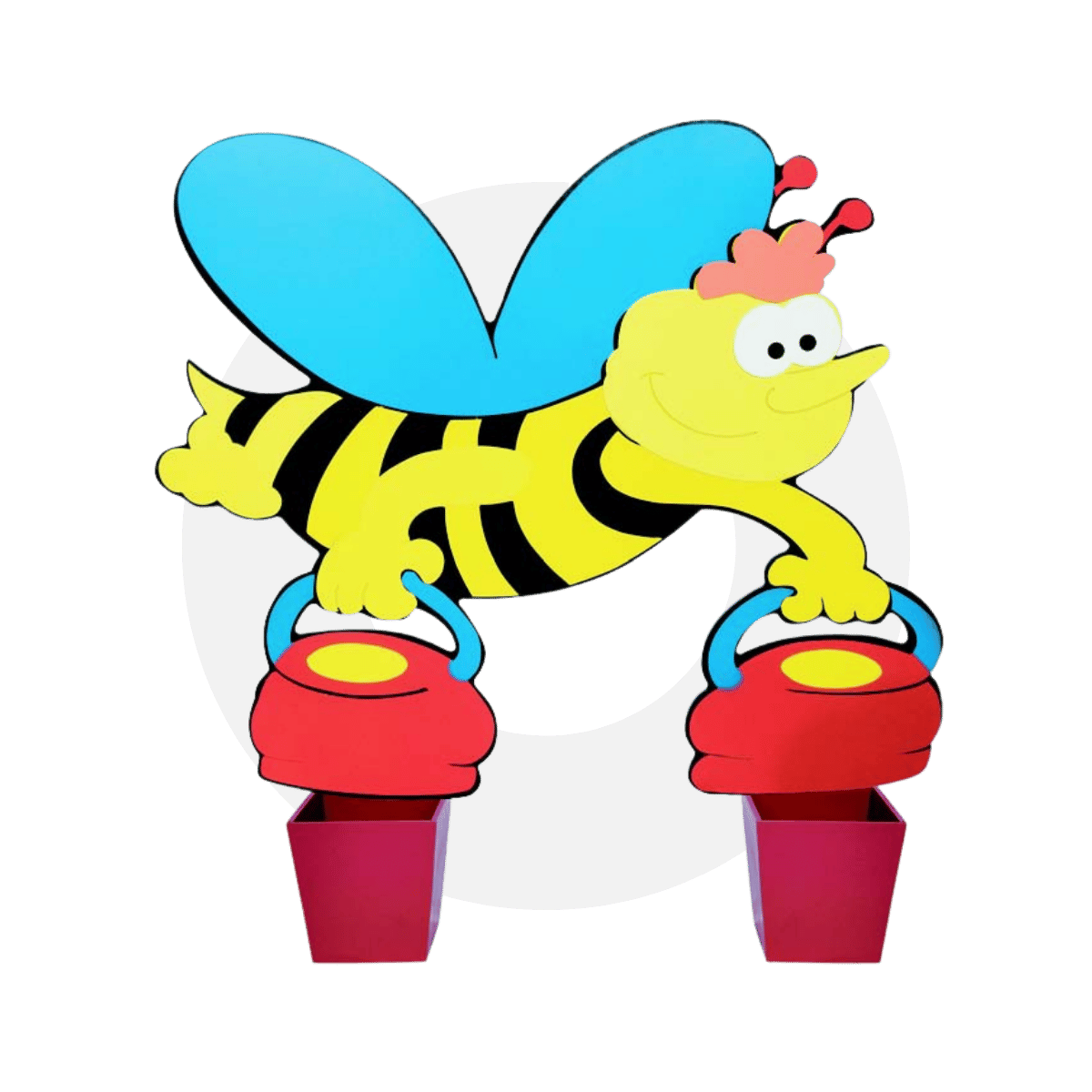 Arı Figürlü Ahşap Galoşluk ile anaokulu girişlerine neşe katın! 18 mm MDF lam malzemeden üretilen, su bazlı boyalı galoş kutusunu hemen keşfedin.