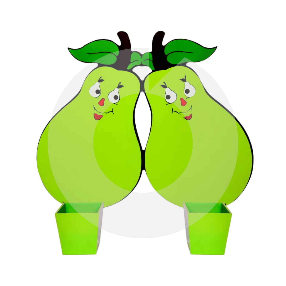 Armut Figürlü Ahşap Galoşluk ile kreş girişlerine hijyen ve neşe katın! 18 mm MDF lam ve su bazlı boya ile üretilen galoş kutusunu hemen inceleyin.