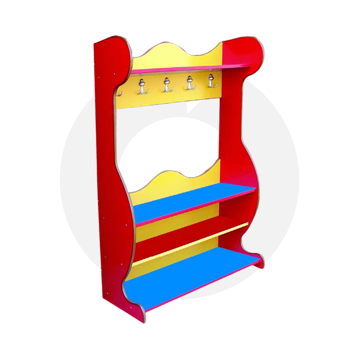 At Portmanto ile anaokulu girişlerine neşe katın! 18 mm MDF lam malzemeden üretilen, askılı ve ayakkabı bölmeli figürlü modeli hemen keşfedin.