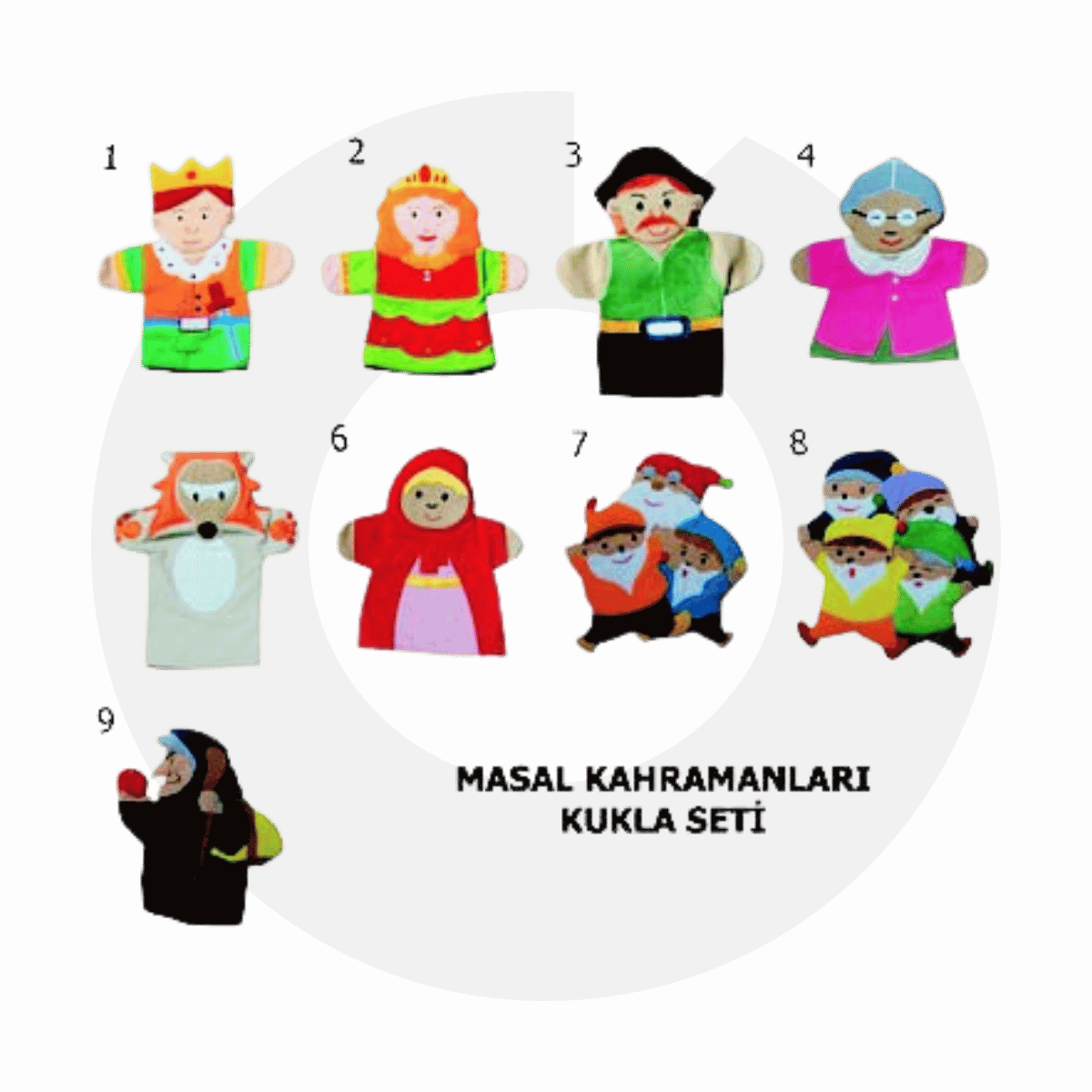 Kral Ve Ailesi Kukla Seti