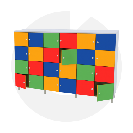 Küçük Gözlü Ayakkabılık ile anaokulu girişlerinde düzeni sağlayın! 180x130 cm ölçülerinde, renkli suntalam malzemeden üretilen modeli hemen keşfedin.