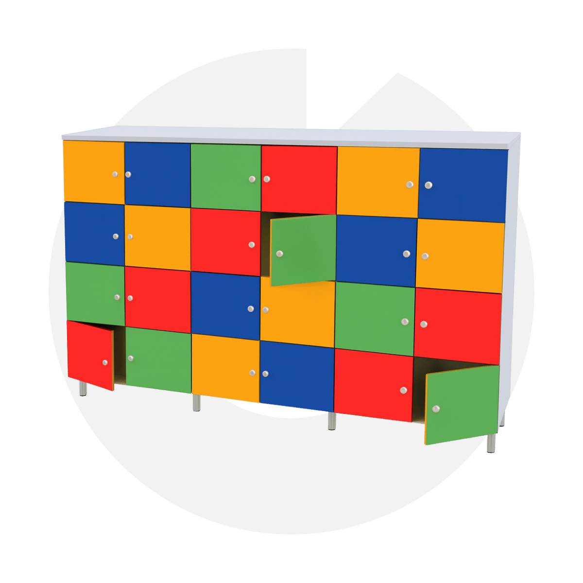 Küçük Gözlü Ayakkabılık ile anaokulu girişlerinde düzeni sağlayın! 180x130 cm ölçülerinde, renkli suntalam malzemeden üretilen modeli hemen keşfedin.