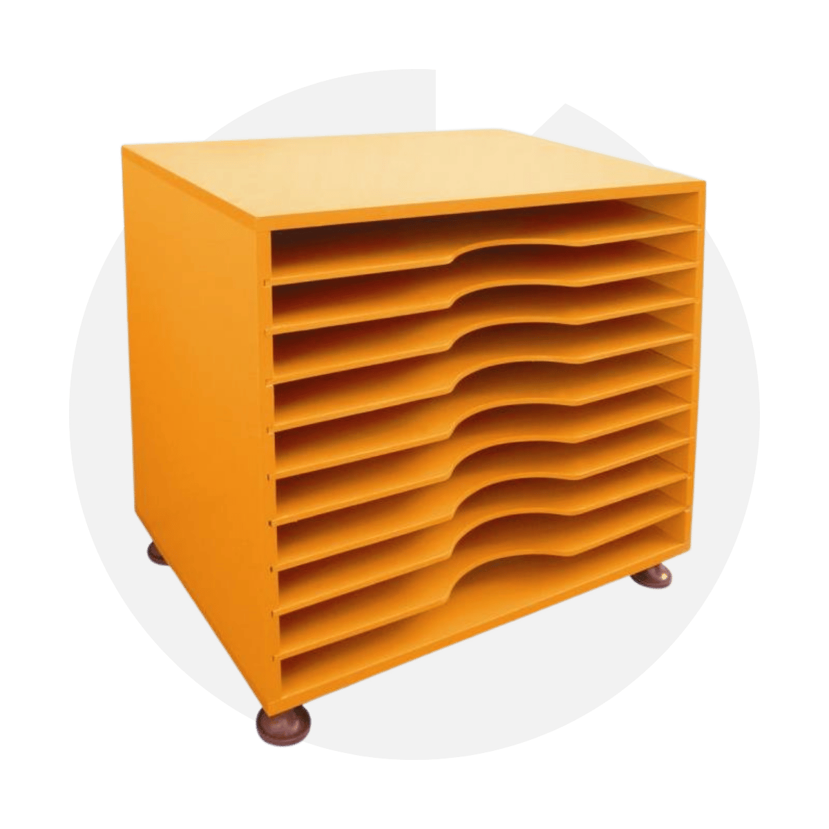 Yatay Fon Karton Dolap