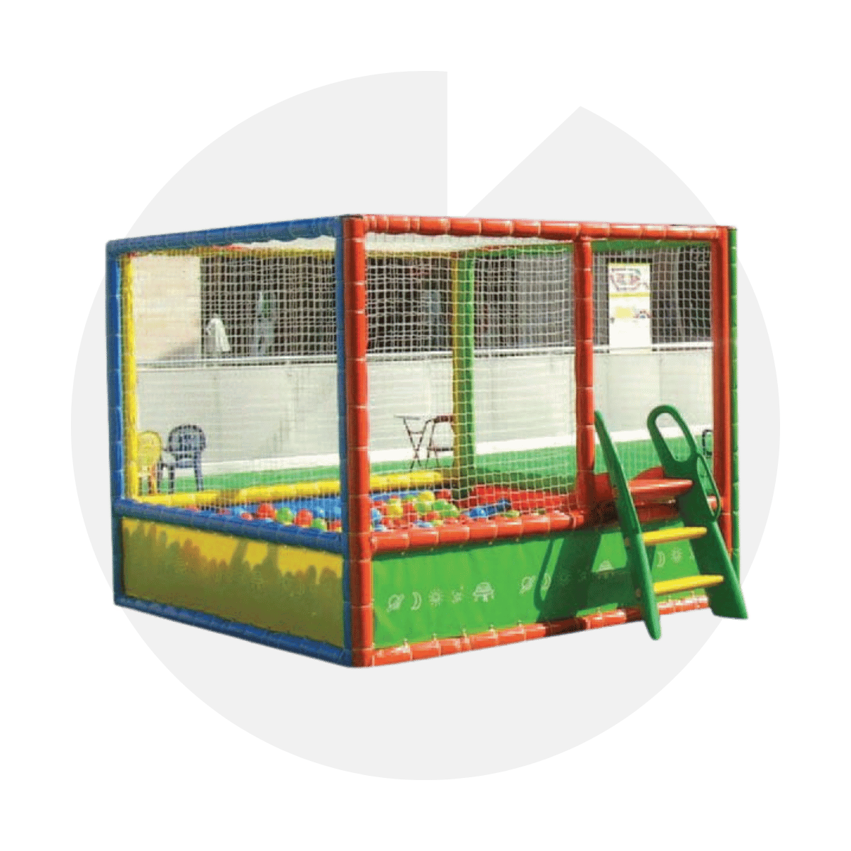 Klasik Fileli Kaydıraklı 1500 Toplu Top Havuzu