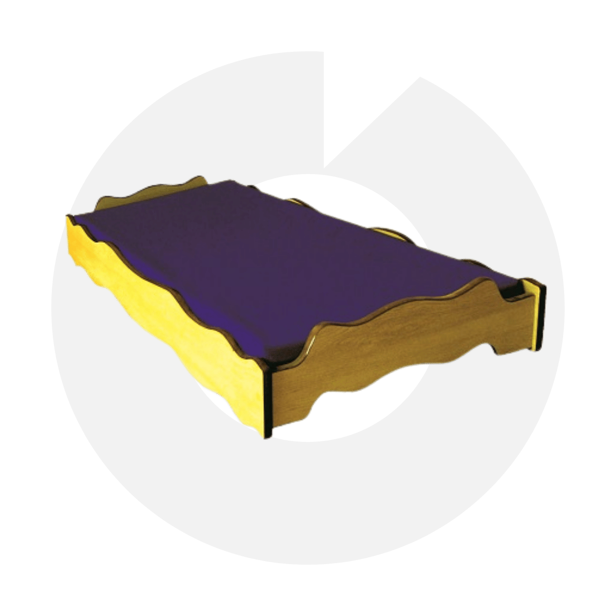 Dalgalı Ahşap Kampet