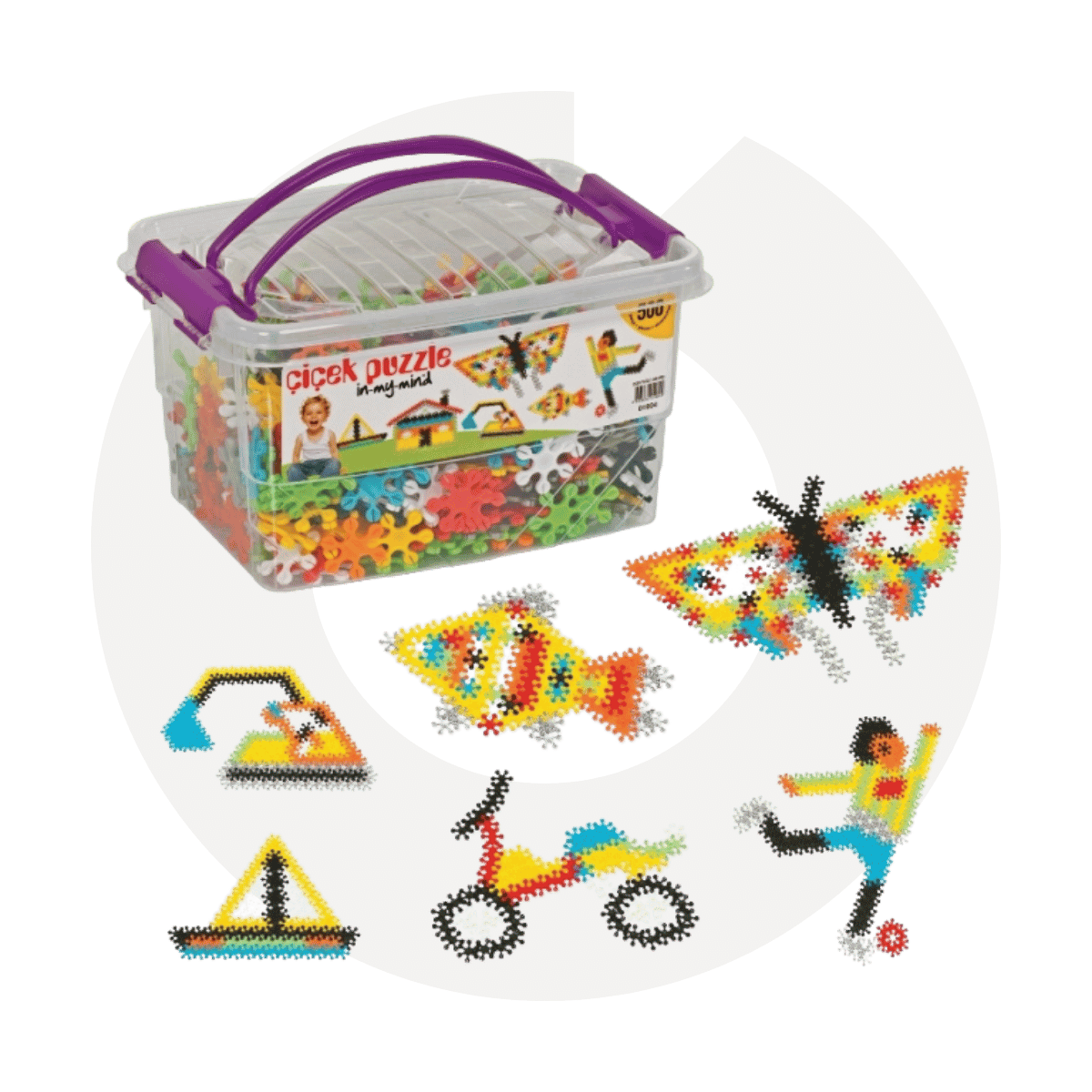 Çiçek Puzzle Box (500 Parça)