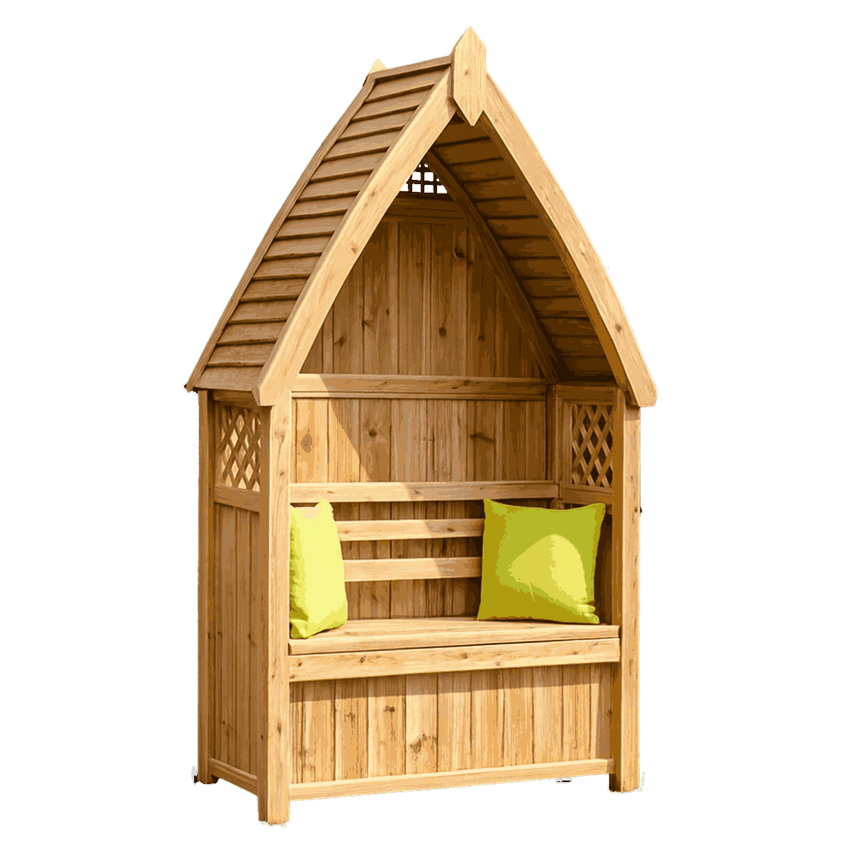 4'lü Ahşap Bahçe Bankı