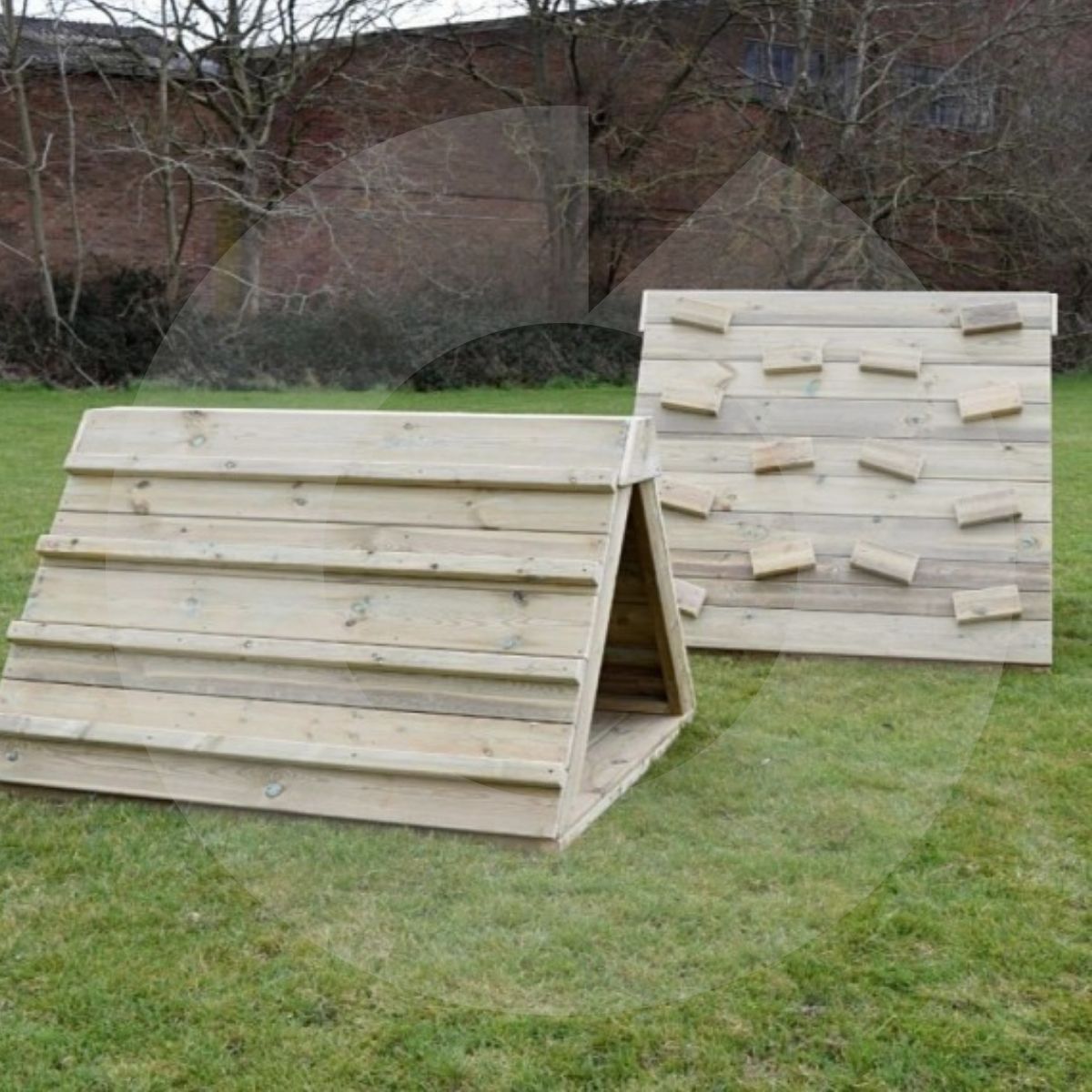 2'li Ahşap  Tırmanma Set